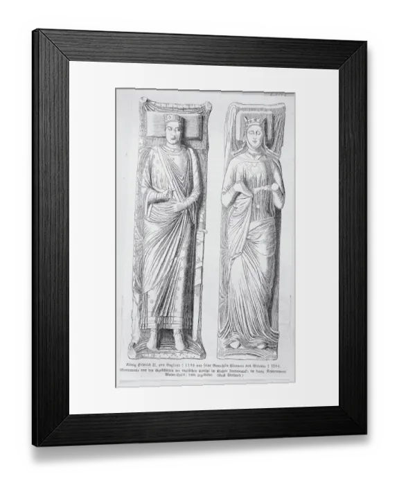 Framed Print : King Henry II with Wife Eleanor Framed Print : King Henry II with Wife Eleanor