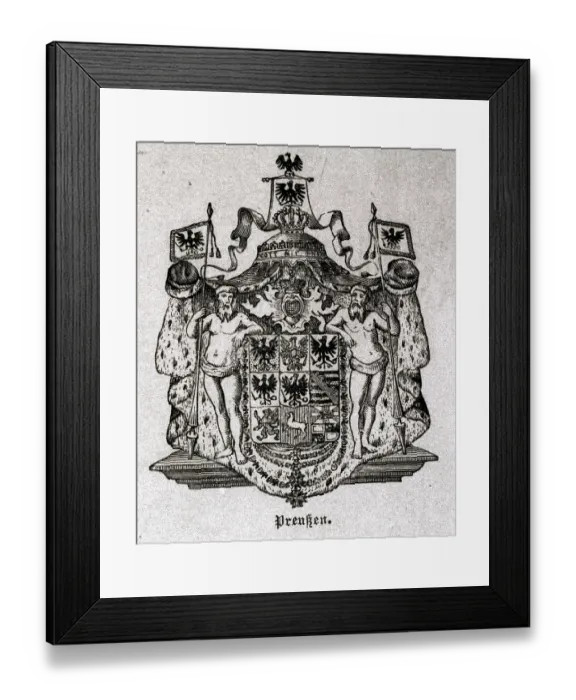 Framed Print : Coat of Arms for a German State Framed Print : Coat of Arms for a German State
