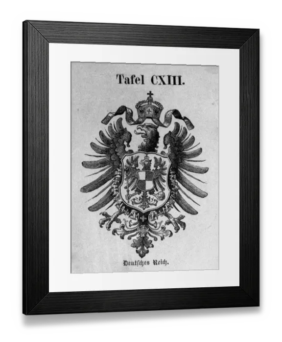 Framed Print : Coat of Arms for a German State Framed Print : Coat of Arms for a German State