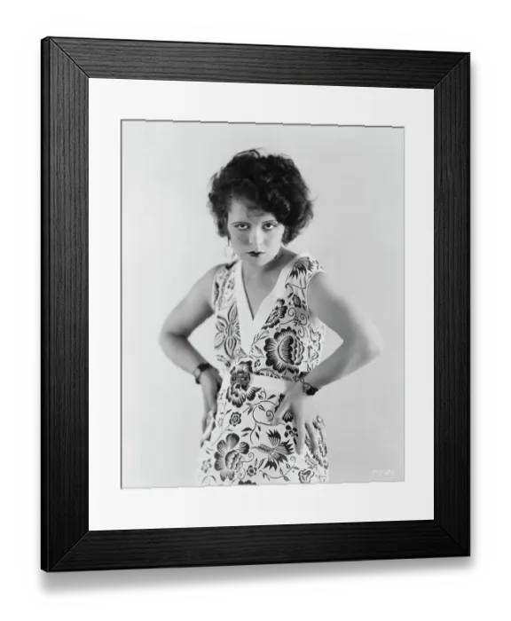 Framed Print : Portrait of American Actress Clara Bow