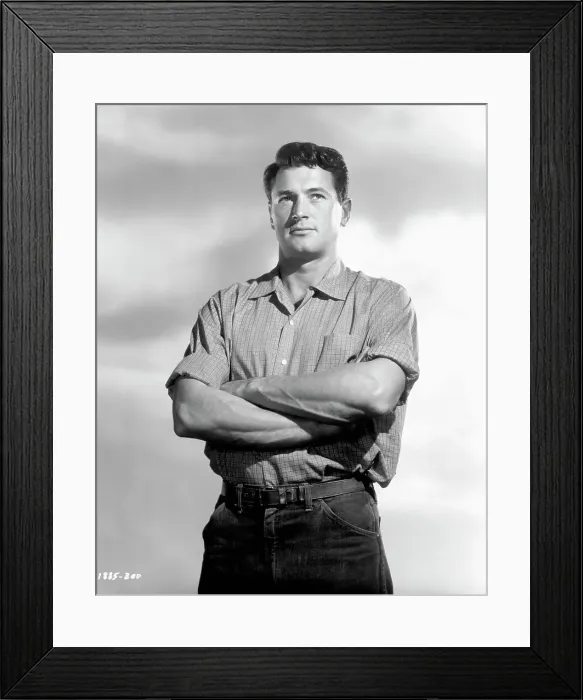 Framed Print : Rock Hudson In This Earth Is Mine Framed Print : Rock Hudson In This Earth Is Mine