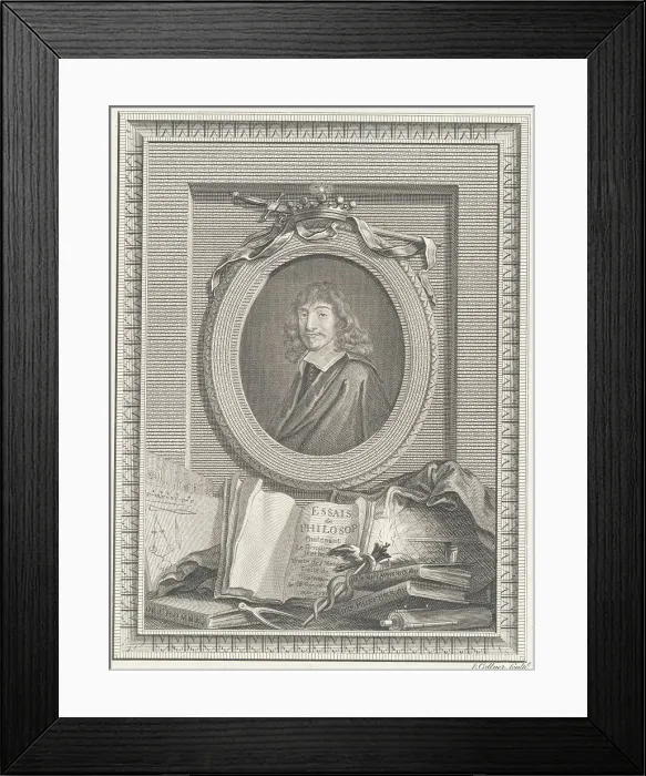 Framed Print : Portrait of Rene Descartes Framed Print : Portrait of Rene Descartes
