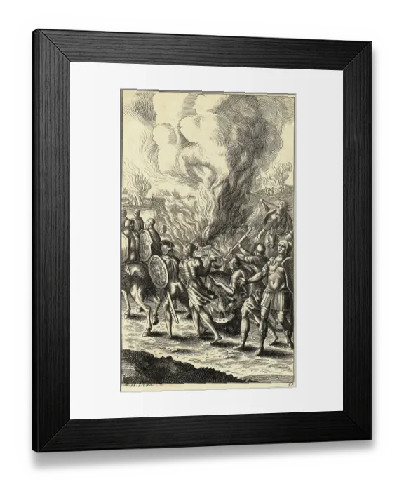 Framed Print : Roman War Scene from The Aneneid Framed Print : Roman War Scene from The Aneneid