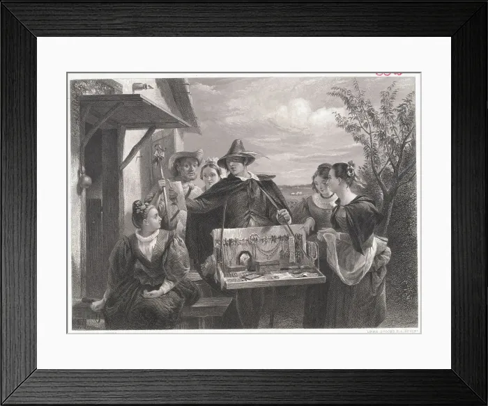 Framed Print : Autolycus Attracting Customers Framed Print : Autolycus Attracting Customers