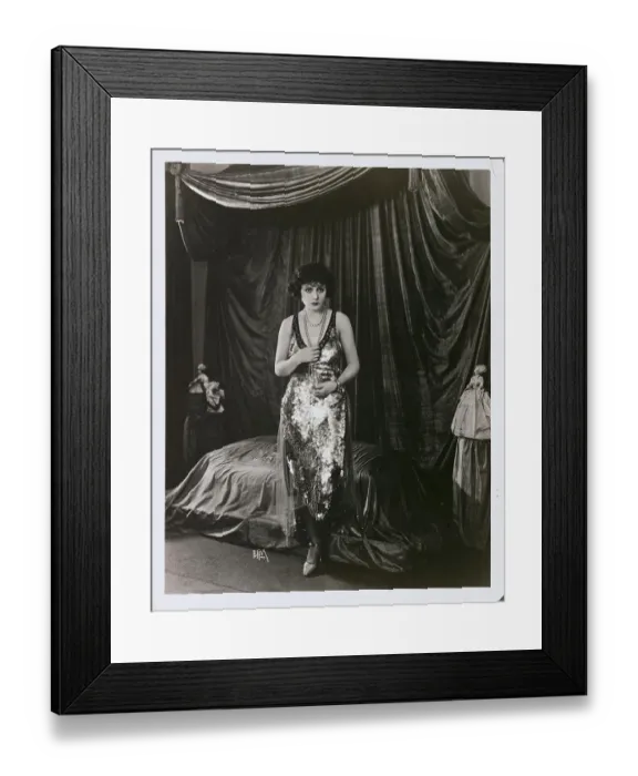 Framed Print : Norma Talmadge Posing with Pearls Framed Print : Norma Talmadge Posing with Pearls