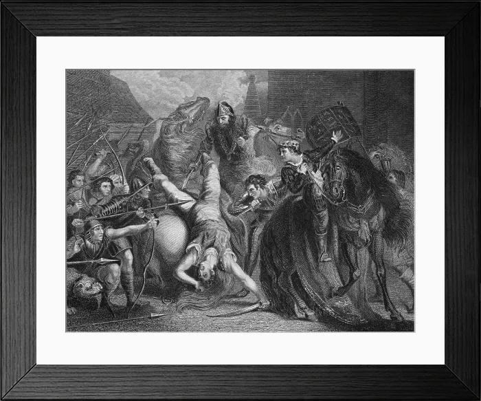 Framed Print : Scene of Peasant Rebellion Framed Print : Scene of Peasant Rebellion