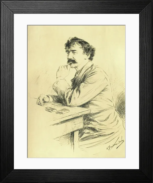 Framed Print : Portrait of James M Whistler Framed Print : Portrait of James M Whistler