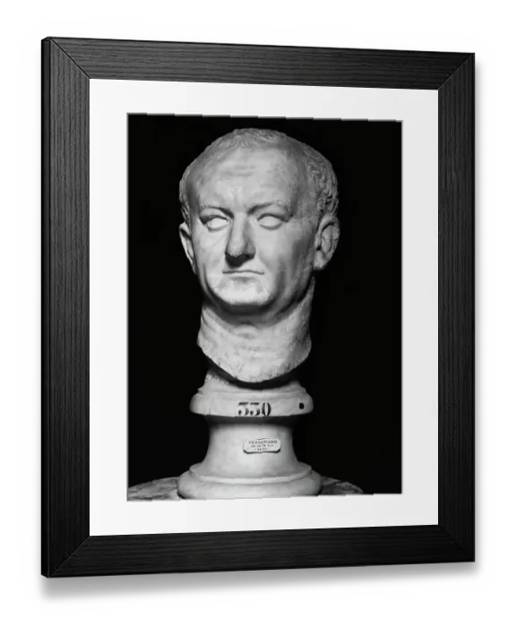 Framed Print : Bust of Vespasian Framed Print : Bust of Vespasian