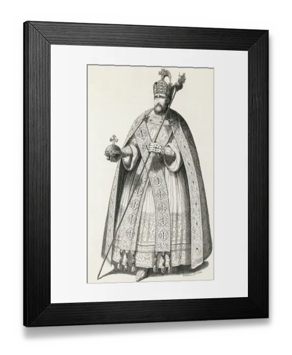 Framed Print : Portrait of Charlemagne Framed Print : Portrait of Charlemagne