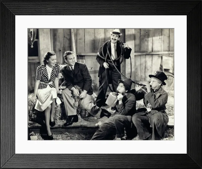 Framed Print : Marx Brothers on Set Framed Print : Marx Brothers on Set