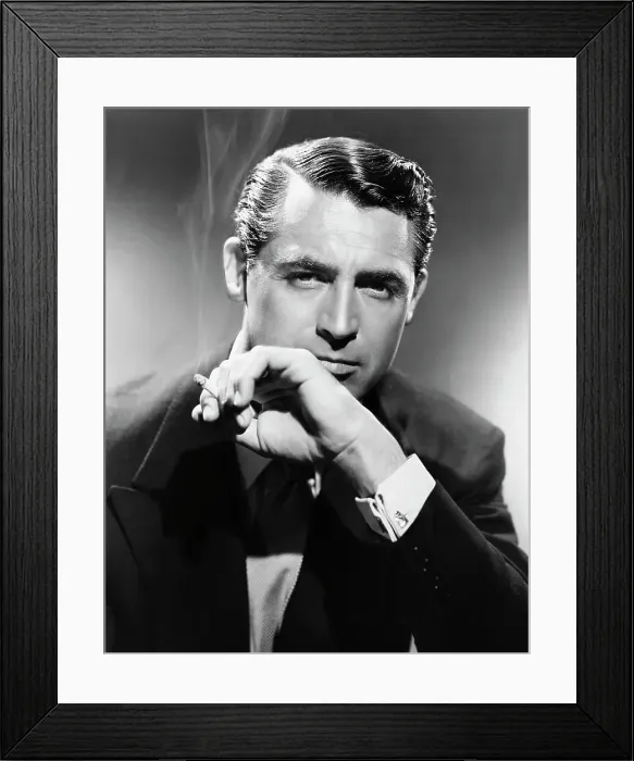 Framed Print : Cary Grant Smoking a Cigarette Framed Print : Cary Grant Smoking a Cigarette