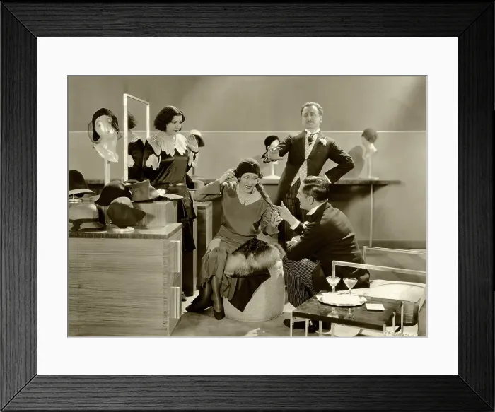 Framed Print : Gloria Swanson and Fellow Actors on Set Framed Print : Gloria Swanson and Fellow Actors on Set