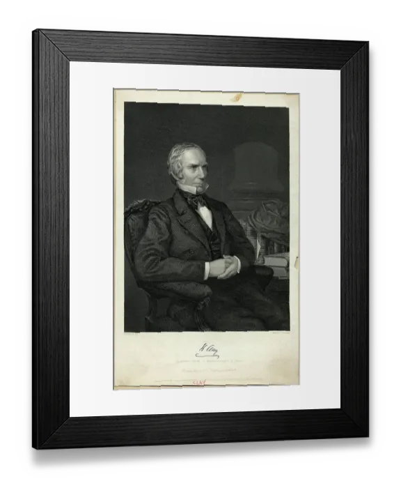Framed Print : Henry Clay Sitting Alone In Chair Framed Print : Henry Clay Sitting Alone In Chair