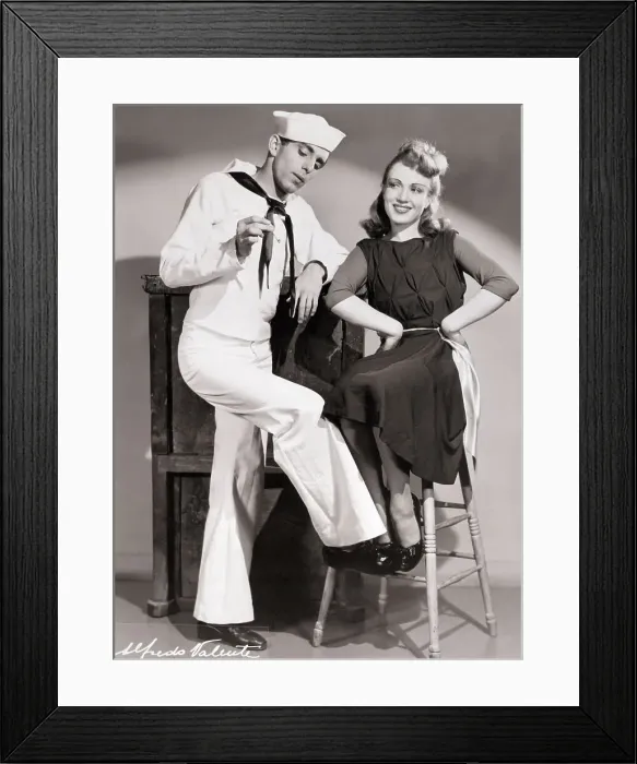 Framed Print : Jerome Robbins and Janet Reed in Costume for Fancy Free Framed Print : Jerome Robbins and Janet Reed in Costume for Fancy Free