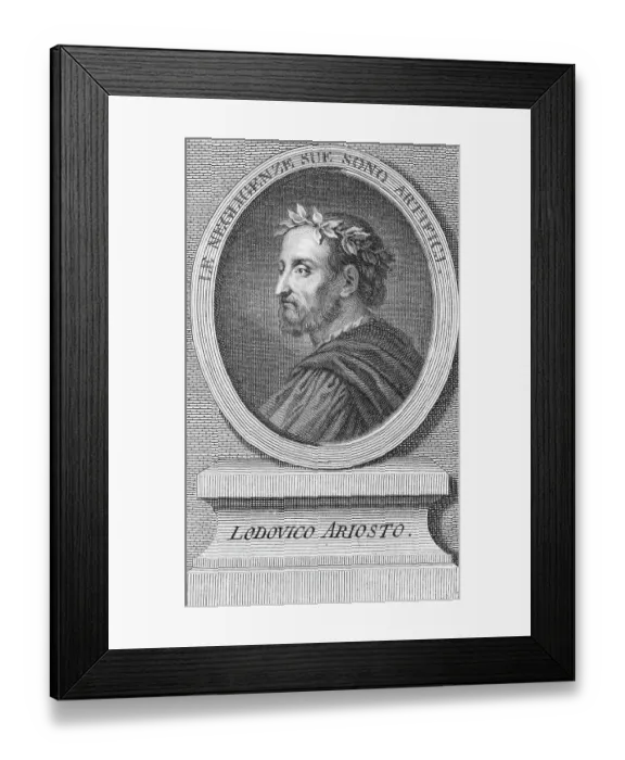 Framed Print : Portrait of Lodovico Ariosto Framed Print : Portrait of Lodovico Ariosto