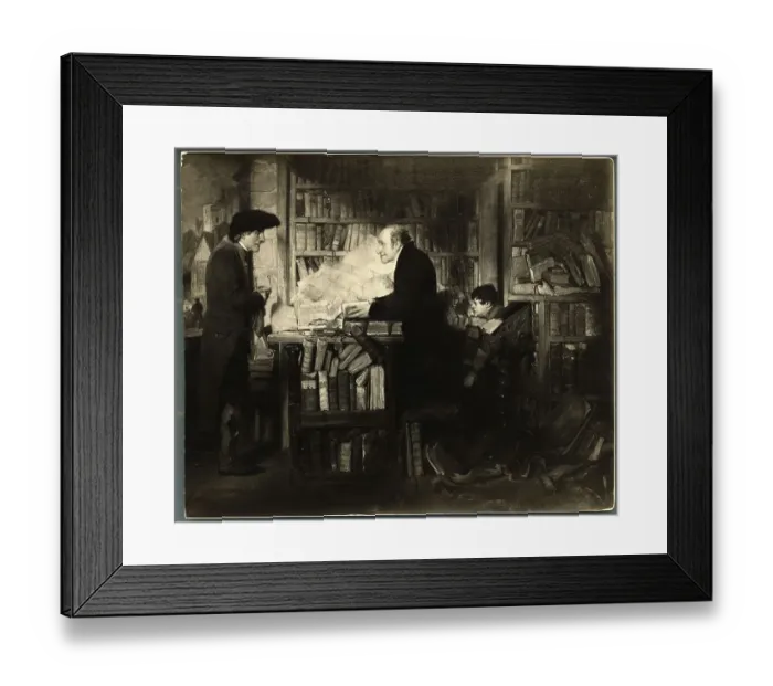 Framed Print : Painting Called The Bibliographers in the London Tate Gallery Framed Print : Painting Called The Bibliographers in the London Tate Gallery