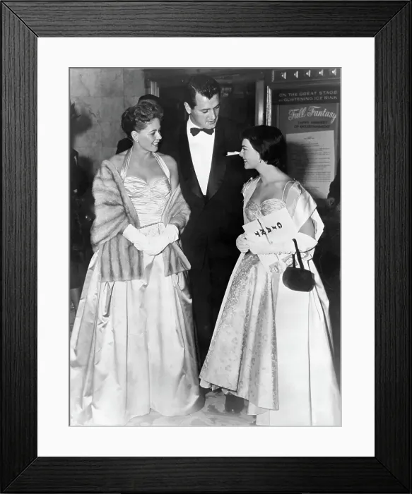 Framed Print : Rock Hudson, Phyllis Gates, and Natalie Wood Framed Print : Rock Hudson, Phyllis Gates, and Natalie Wood