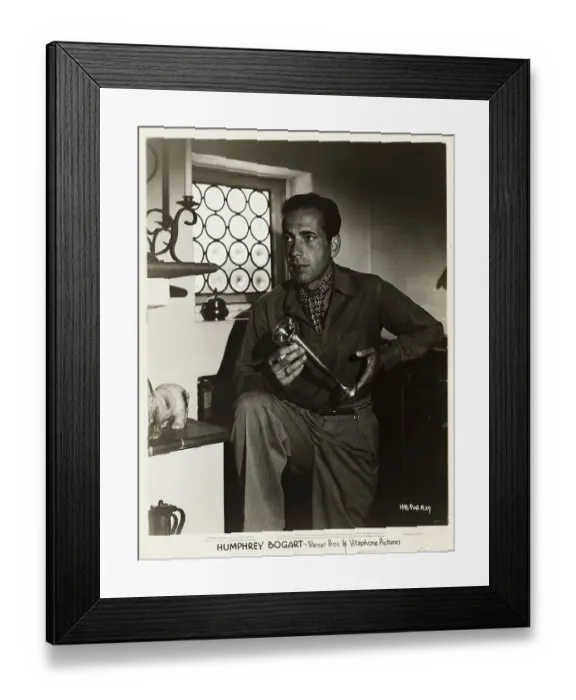 Framed Print : Portrait of Actor Humphrey Bogart Framed Print : Portrait of Actor Humphrey Bogart