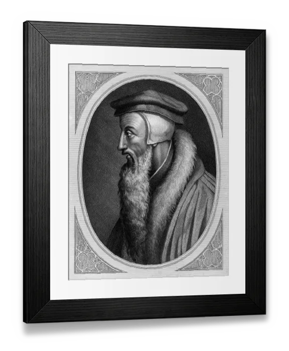 Framed Print : French Theologian John Calvin Framed Print : French Theologian John Calvin