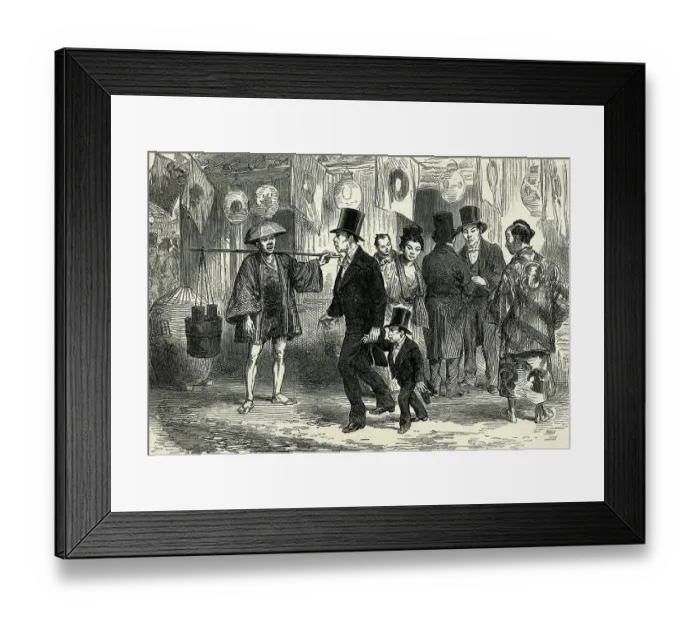 Framed Print : Japanese W / Kimonos; Some W / Tuxedos / Illus Framed Print : Japanese W / Kimonos; Some W / Tuxedos / Illus