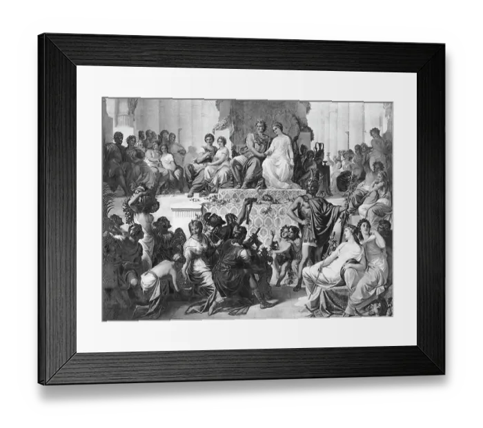 Framed Print : Alexander the Great's Marriage Feast Framed Print : Alexander the Great's Marriage Feast