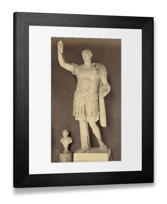 Framed Print : Sculpture of Roman Emperor Framed Print : Sculpture of Roman Emperor