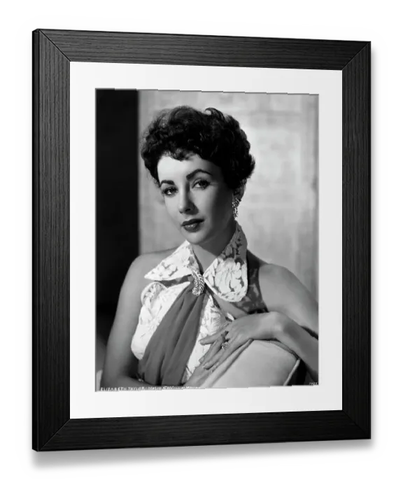 Framed Print : Publicity Photo Of Actress Liz Taylor Framed Print : Publicity Photo Of Actress Liz Taylor
