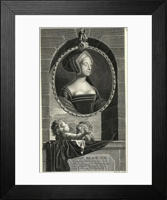 Framed Print : Cameo Of Anne Boleyn Of England Framed Print : Cameo Of Anne Boleyn Of England
