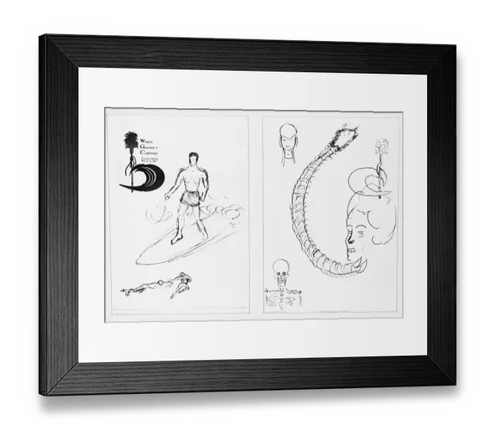 Framed Print : Ronald Reagan's Drawings Framed Print : Ronald Reagan's Drawings