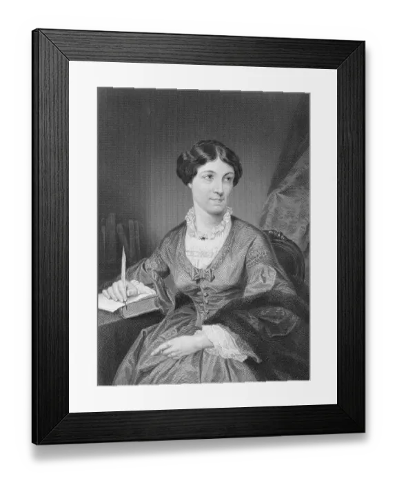 Framed Print : Engraving After Harriet Martineau by Alonzo Chappel Framed Print : Engraving After Harriet Martineau by Alonzo Chappel