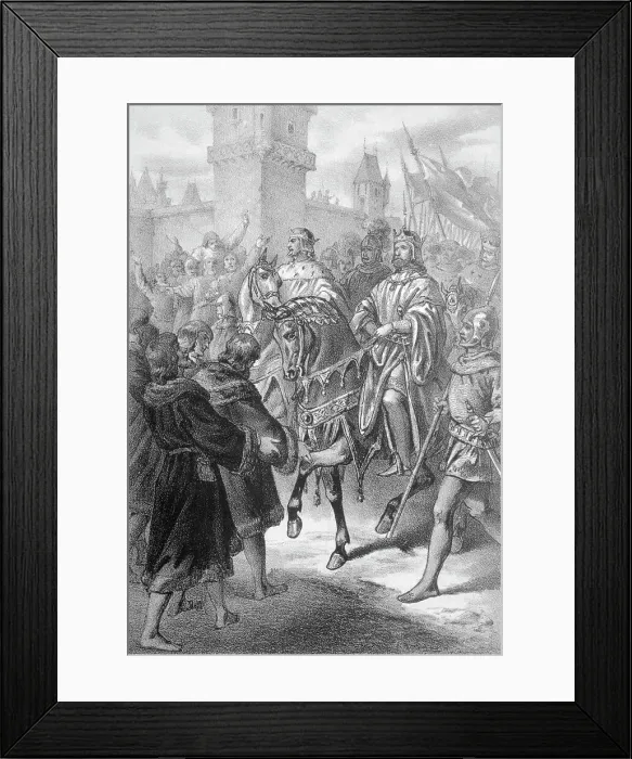 Framed Print : Frederick II Riding on Horseback Framed Print : Frederick II Riding on Horseback