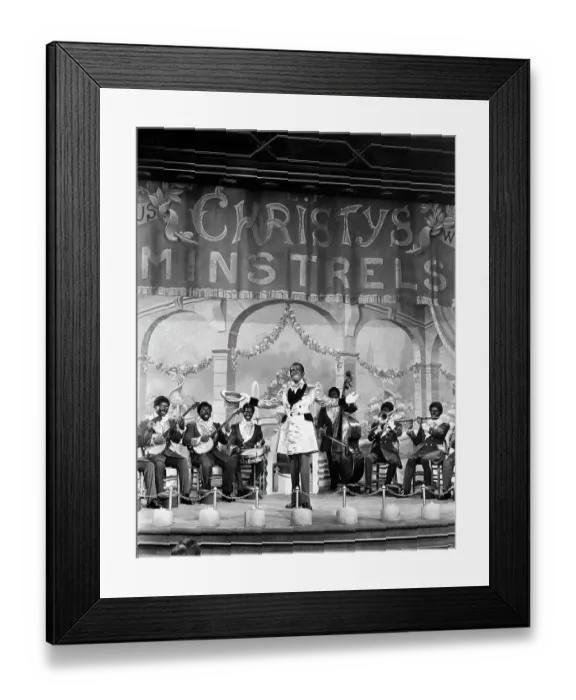 Framed Print : Al Jolson with Christy's Minstrels Framed Print : Al Jolson with Christy's Minstrels