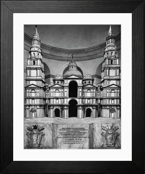 Framed Print : Model For The Reconstruction of St. Peter's Framed Print : Model For The Reconstruction of St. Peter's