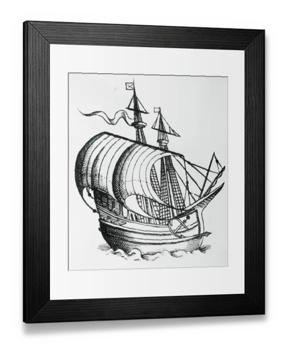 Framed Print : Fifteenth Century Caravel Framed Print : Fifteenth Century Caravel