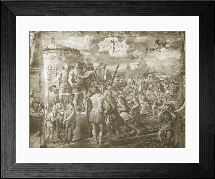 Framed Print : Cross Vision of Constantine Framed Print : Cross Vision of Constantine