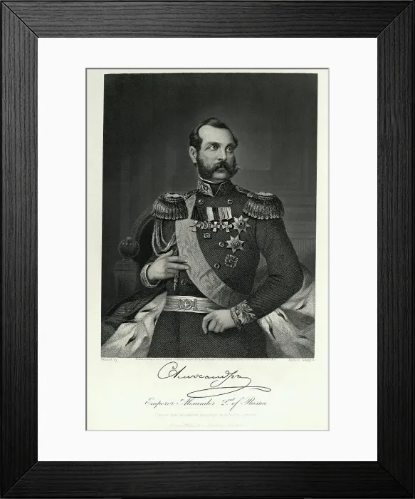 Framed Print : Portrait of Alexander II, Emperor Of Russia Framed Print : Portrait of Alexander II, Emperor Of Russia