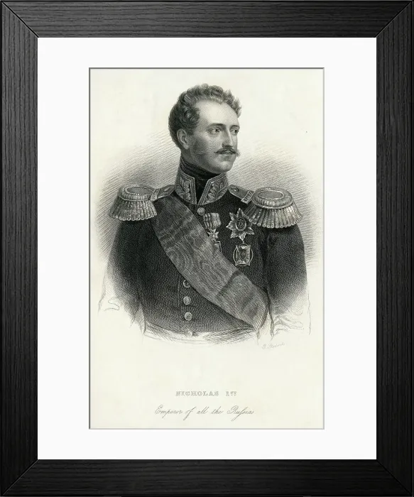 Framed Print : Nicholas I Emperor Of Russia Framed Print : Nicholas I Emperor Of Russia