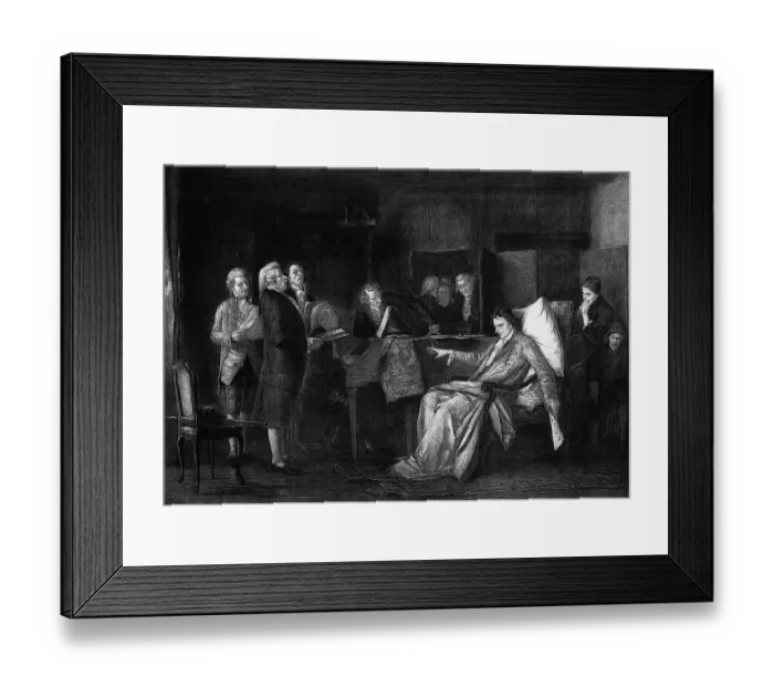 Framed Print : Mozart Directing His Requiem by Mihaly Munkacsy Framed Print : Mozart Directing His Requiem by Mihaly Munkacsy