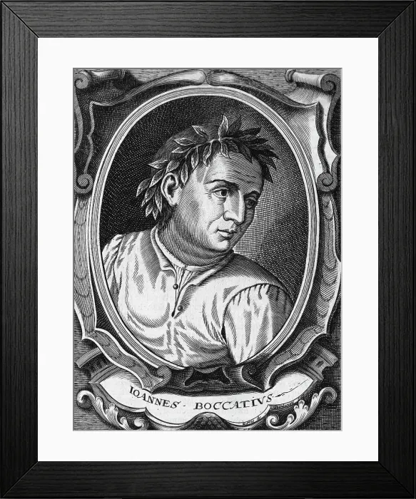 Framed Print : Father Of Italian Prose Boccaccio
