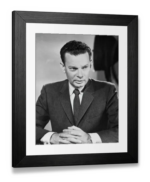 Framed Print : Newscaster David Brinkley Framed Print : Newscaster David Brinkley
