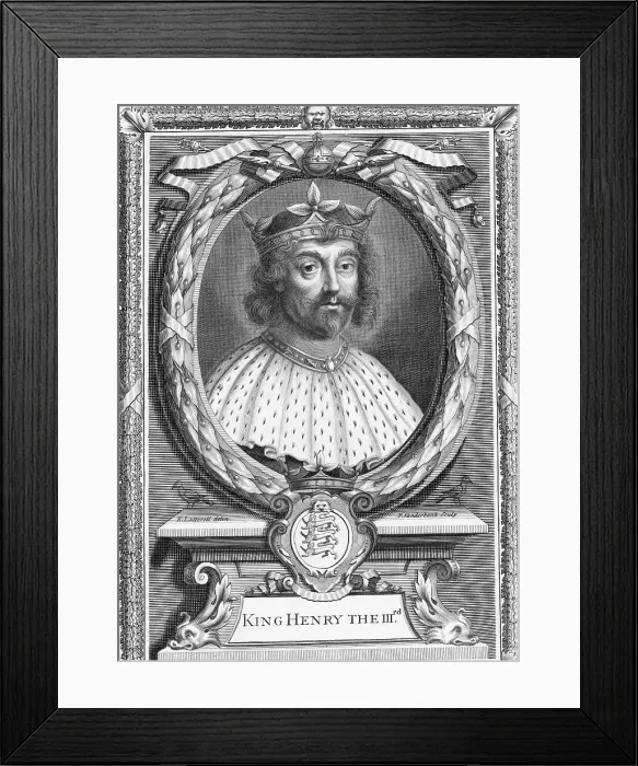 Framed Print : Portrait Of King Henry Iii Of England Framed Print : Portrait Of King Henry Iii Of England