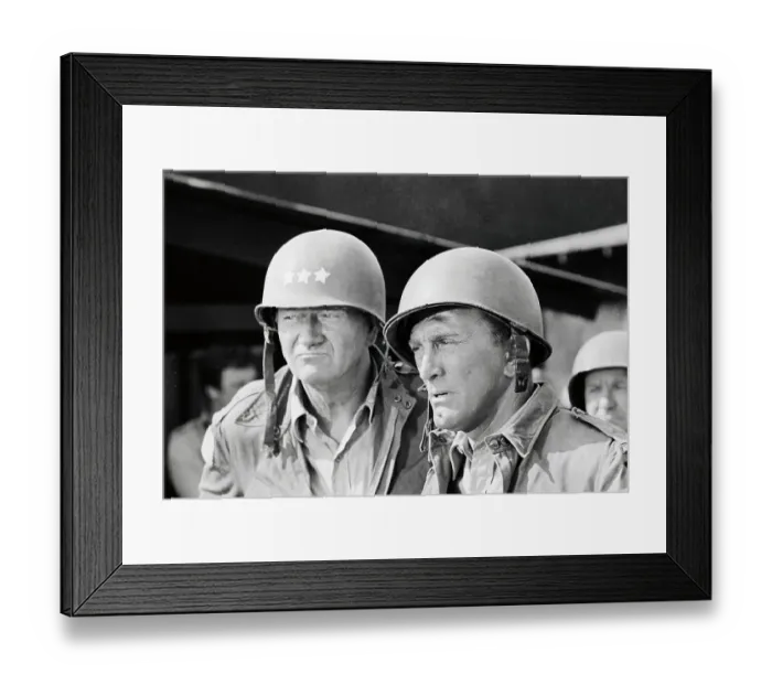 Framed Print : John Wayne and Kirk Douglas Framed Print : John Wayne and Kirk Douglas