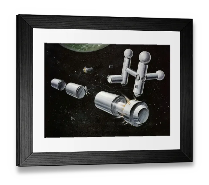 Framed Print : Artistic Rendering of Tractor Rockets Framed Print : Artistic Rendering of Tractor Rockets