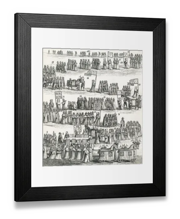 Framed Print : Funeral Procession for Queen Elizabeth Framed Print : Funeral Procession for Queen Elizabeth