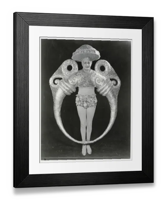Framed Print : Dancer Wearing Ring Costume Framed Print : Dancer Wearing Ring Costume