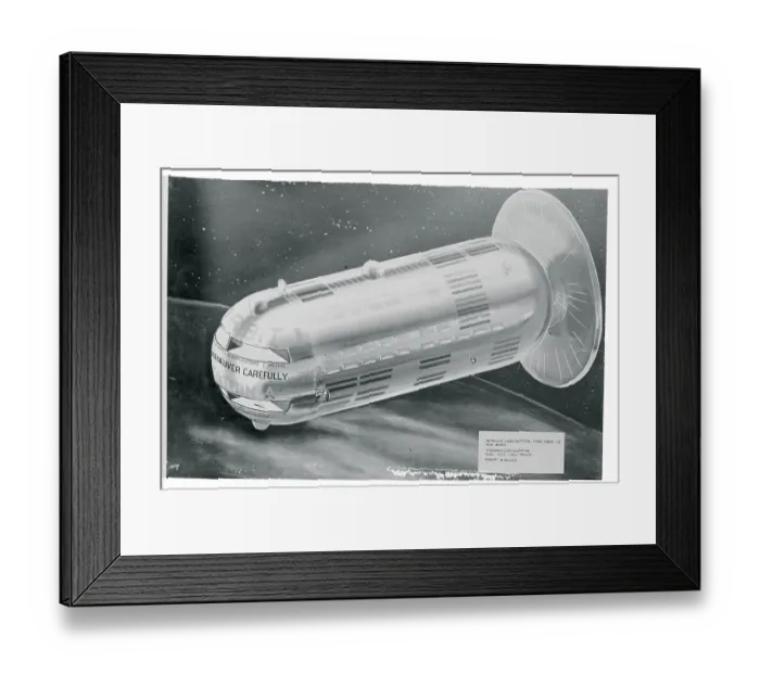 Framed Print : Drawing of a Manned Satellite Space Station Framed Print : Drawing of a Manned Satellite Space Station