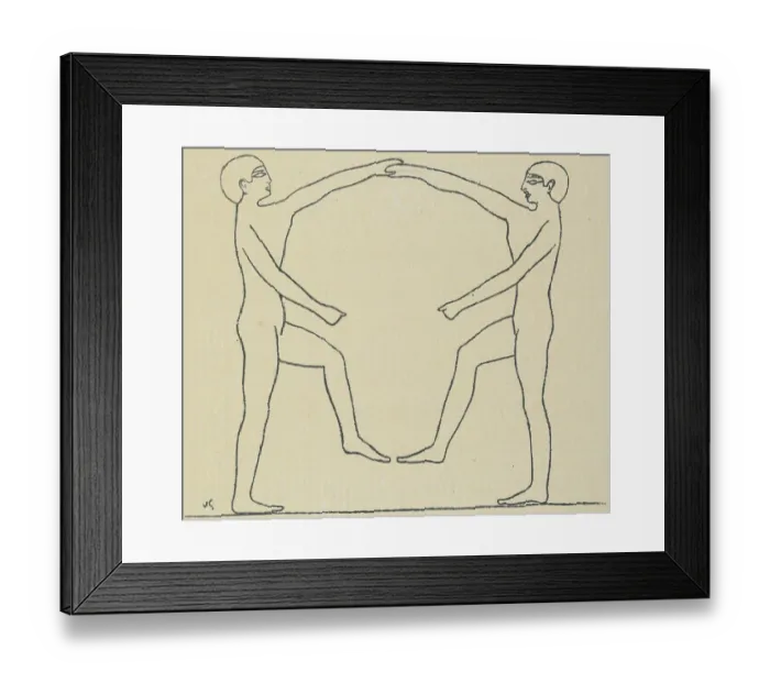 Framed Print : Hieroglyphic Figures Dancing Framed Print : Hieroglyphic Figures Dancing