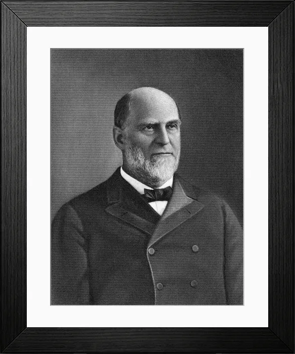 Framed Print : Portrait of Oakes Ames Framed Print : Portrait of Oakes Ames