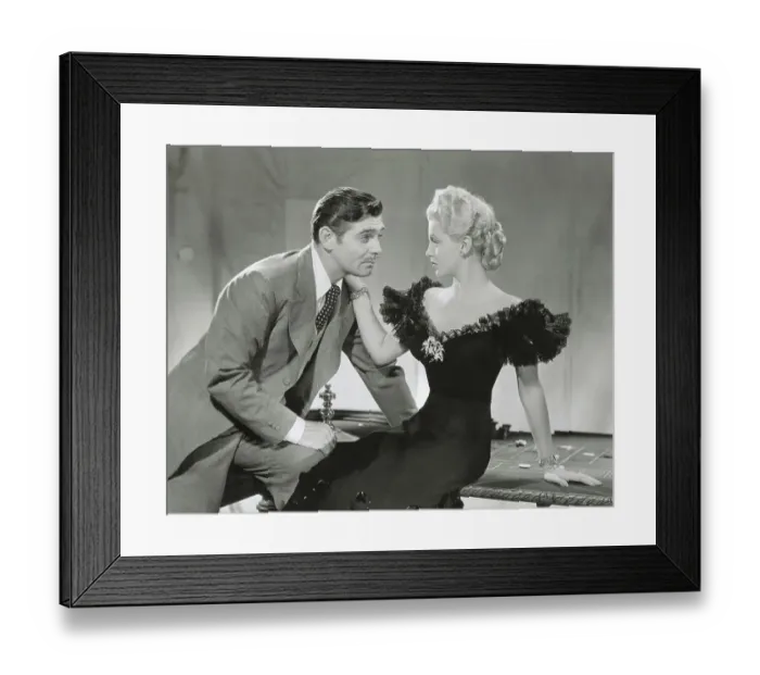 Framed Print : Clark Gable and Lana Turner in Honky-Tonk