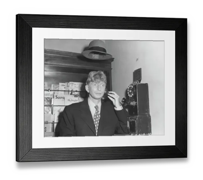 Framed Print : Sterling Holloway Speaking on the Telephone Framed Print : Sterling Holloway Speaking on the Telephone